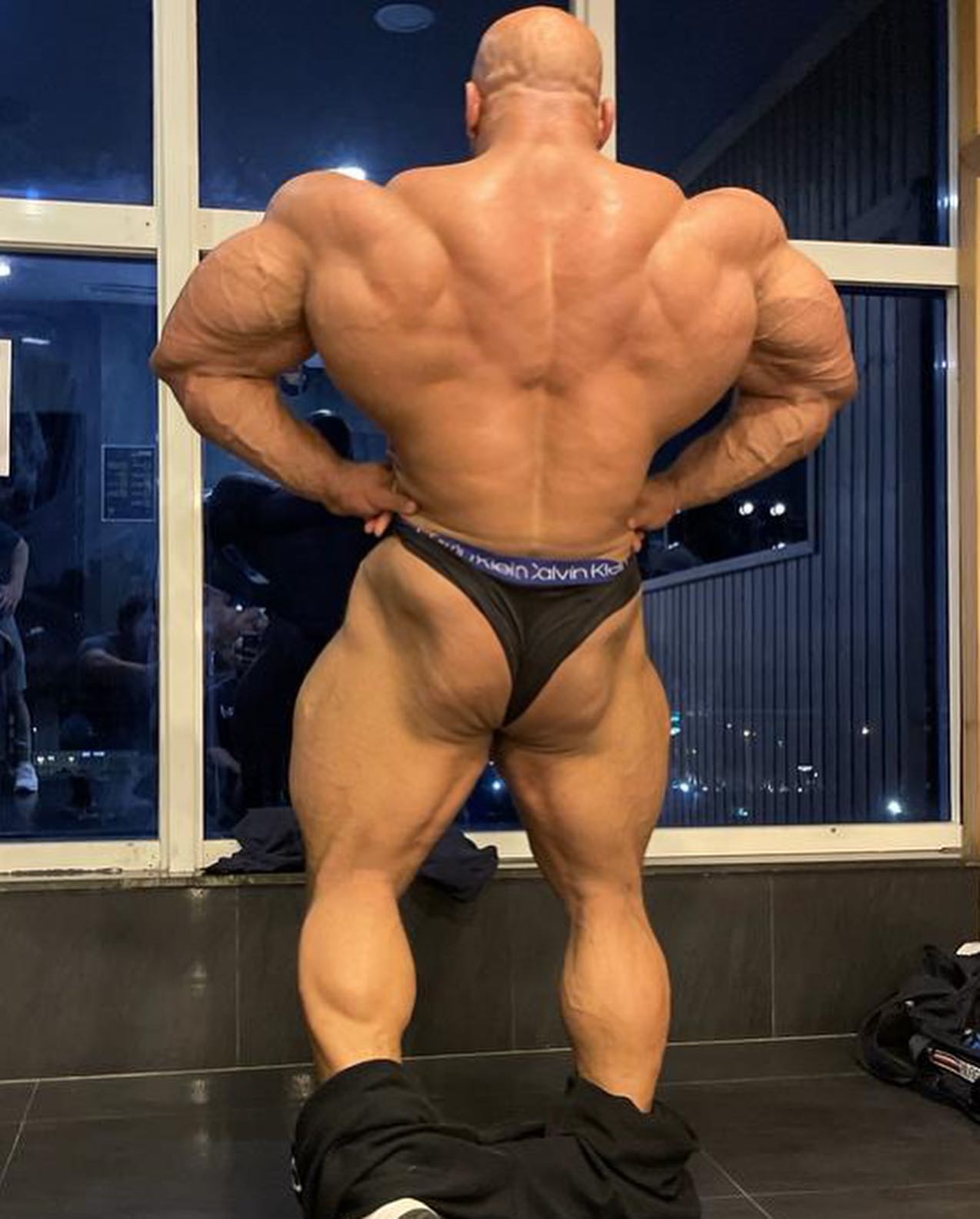 Big Ramy back pose