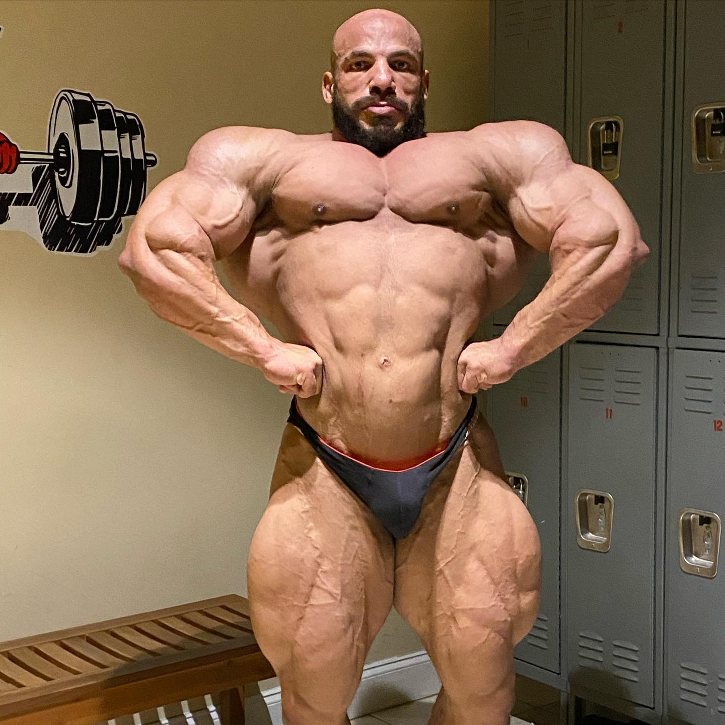Big Ramy during training